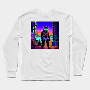 Cyberpunk Tahoe Bear Long Sleeve T-Shirt